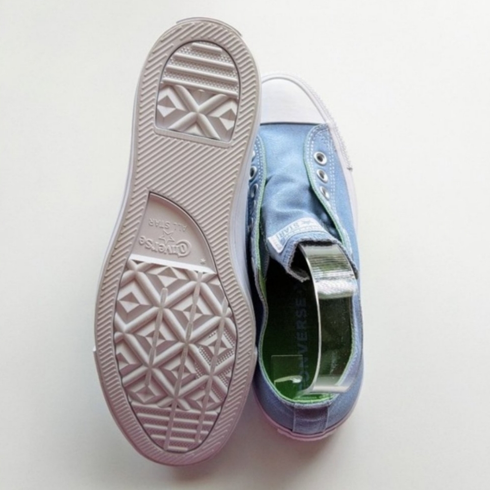 Converse CTAS Slip Indigo Fog Peat Moss Blue Green White Women's 6 - Picture 5 of 6